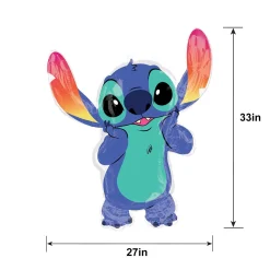 Stitch-Shaped Foil Balloon, 33in - Disney Lilo & Stitch