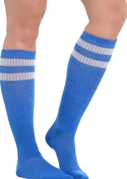 Stripe Athletic Knee-High Socks, Assorted Colors