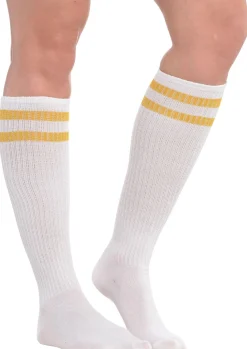 Stripe Athletic Knee-High Socks, Assorted Colors