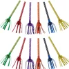 Striped Rainbow Celebration Fringe Blowouts 8ct