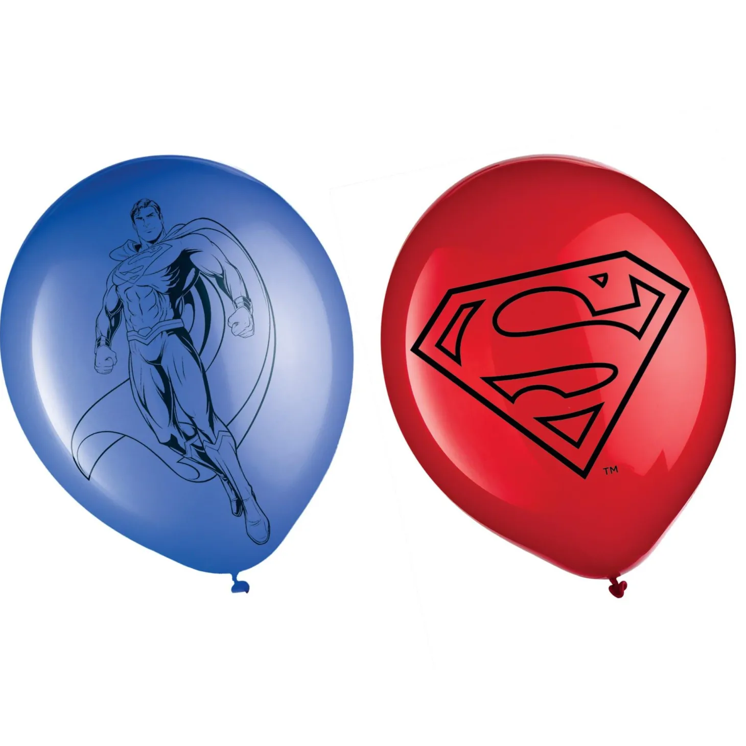 Superman Latex Balloons, 6ct