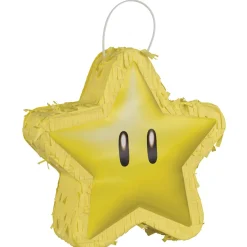 Super Star Mini Pinata Decoration, 6.5in - Super Mario