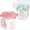 Sweet Baby Girl Floral Baby Favor Boxes 8ct
