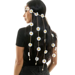 60's White Daisy Headband