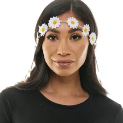 60's White Daisy Headband