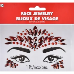 Teardrop Face Gems, Assorted Colors