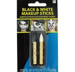 TEST Black & White Makeup Sticks 2ct