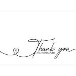 Thank You from the Newlyweds Cards 24ct