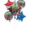 The Avengers Unite Foil Balloon Bouquet, 5pc - Marvel