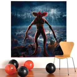The Demogorgon Plastic Scene Setter, 65in x 65in - Stranger Things