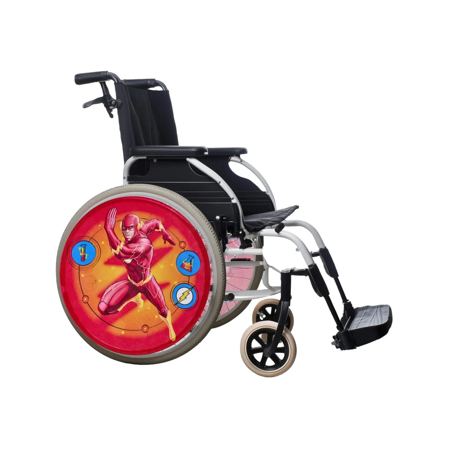 The Flash Superhero Wheelchair Wheel Covers