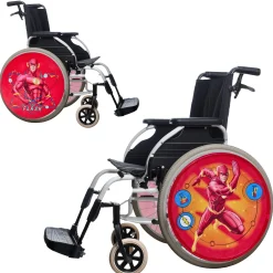 The Flash Superhero Wheelchair Wheel Covers