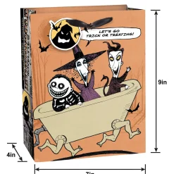 The Nightmare Before Christmas Paper Gift Bag, 7in x 9in