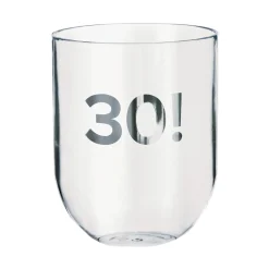 Thirty! Wine Glasses, 4pc