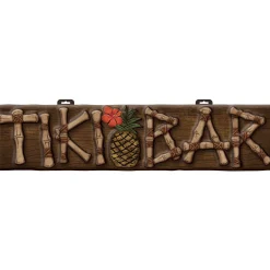 Tiki Bar Vacuform Plastic Sign, 10in x 42in