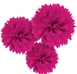 Tissue Pom Poms, 3ct, Assorted Colors