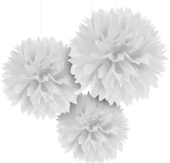 Tissue Pom Poms, 3ct, Assorted Colors