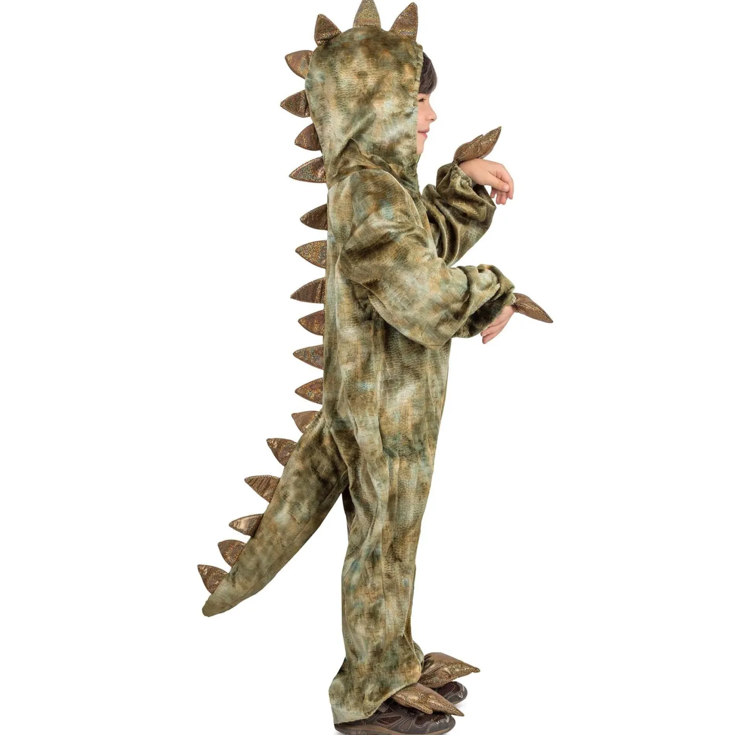 T-Rex Dinosaur Hooded Jumpsuit for Babies and Toddlers