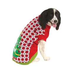 Ugly Christmas Argyle Pet Sweater