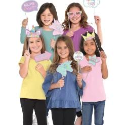 Unicorn Party Photo Prop Kit 13pc