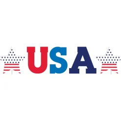 USA & Stars Icons Corrugated Plastic Yard Sign Set, 16.9in x 19in