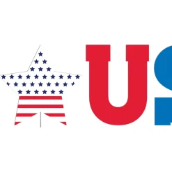USA & Stars Icons Corrugated Plastic Yard Sign Set, 16.9in x 19in