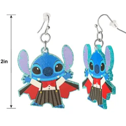 Vampire Stitch Halloween Dangle Earrings - Disney Lilo & Stitch