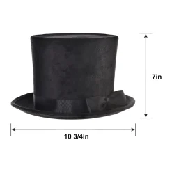 Victorian Black Top Hat Deluxe