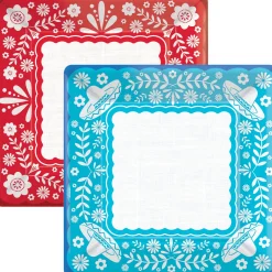 Viva la Party Square Paper Plates, 8ct