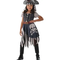 Weathered Pirate Costume – Girl – Girls pirate costume