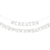 White Create Your Own Banner Kit 100ct