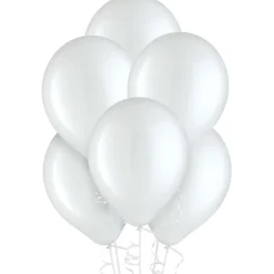 White Latex Balloons, Assorted Options