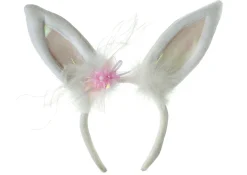 White Marabou Bunny Ears