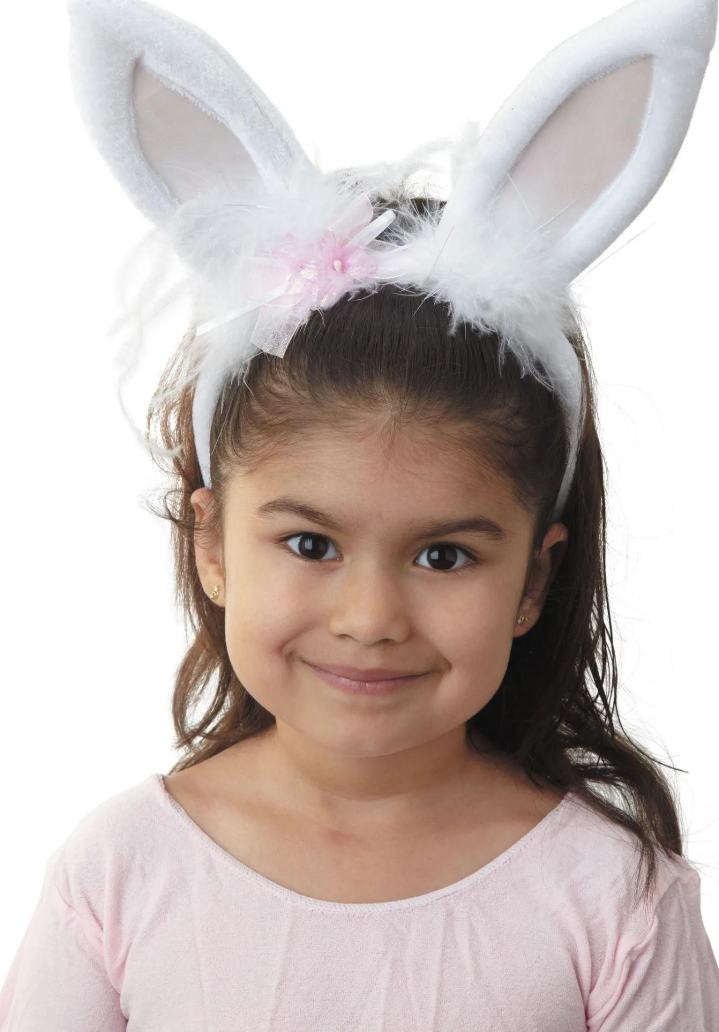 White Marabou Bunny Ears
