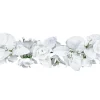 White Rose & Leaf Garland 6ft