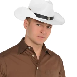 White Satin Cowboy Hat