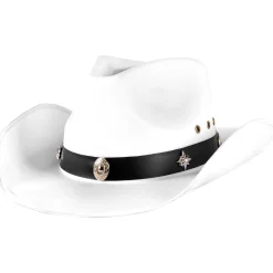 White Satin Cowboy Hat