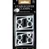 White Table Cover Clamps 4ct
