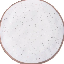 White With Speckles Melamine Dinner Plate, 10.5in, Assorted Colors