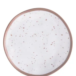 White With Speckles Melamine Dessert Plate, 8.3in, Assorted Colors