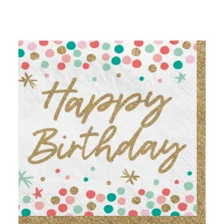 Wish Big Birthday Lunch Napkins, 6.5in, 36ct