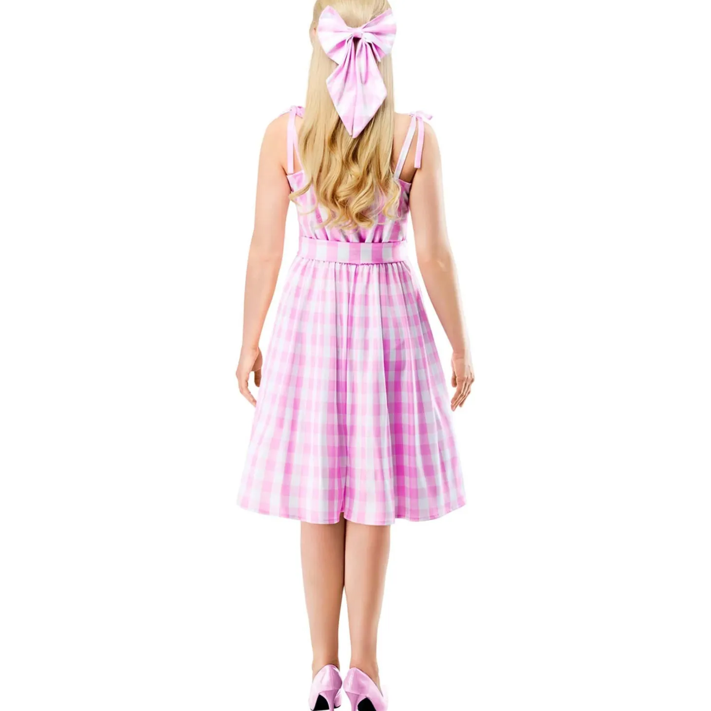 Women's Barbie Movie Perfect Day Pink Gingham Dress