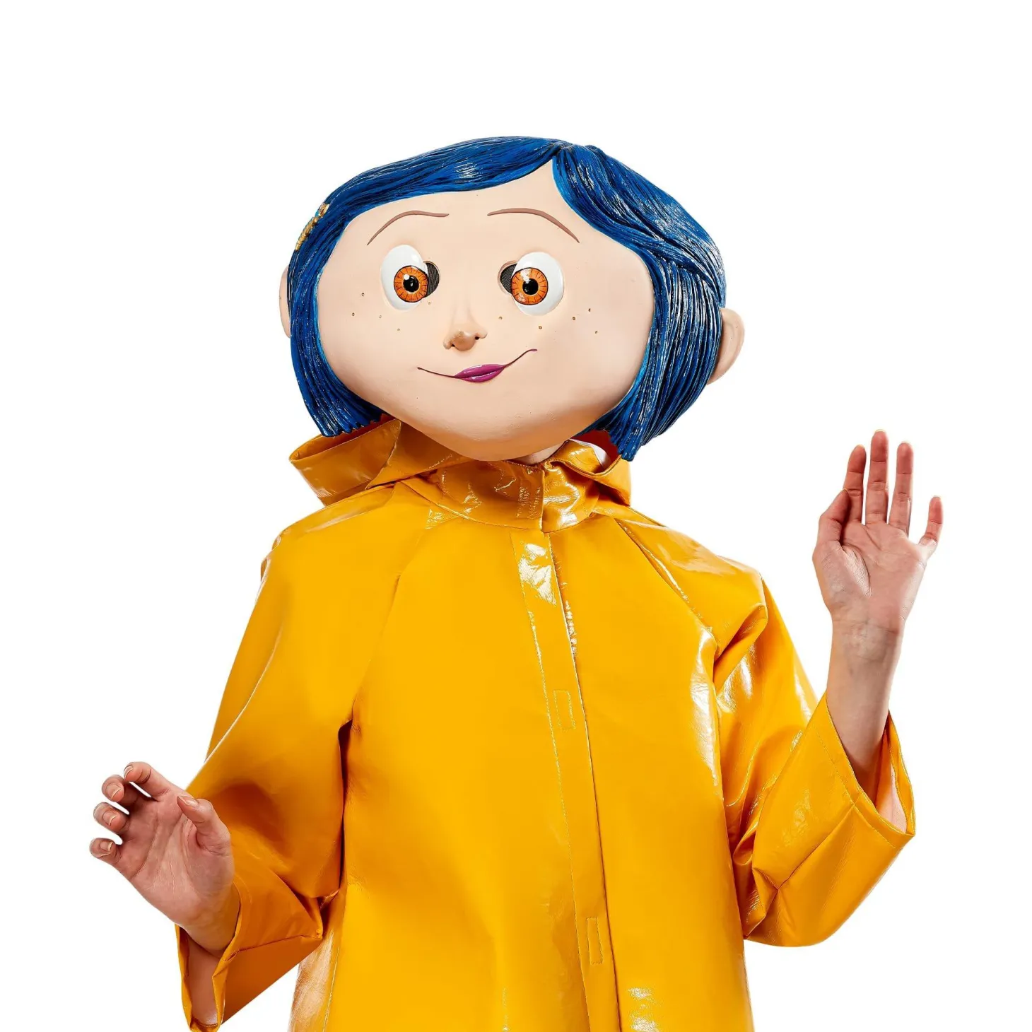 Women's Coraline Overhead Latex Mask - Deluxe