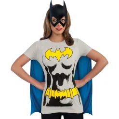 Women's DC Comics Batgirl T-Shirt, Cape and Mask Set