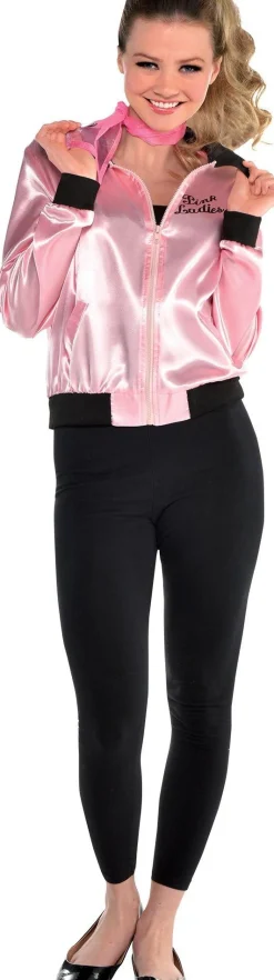 Womens Pink Ladies Jacket - Grease