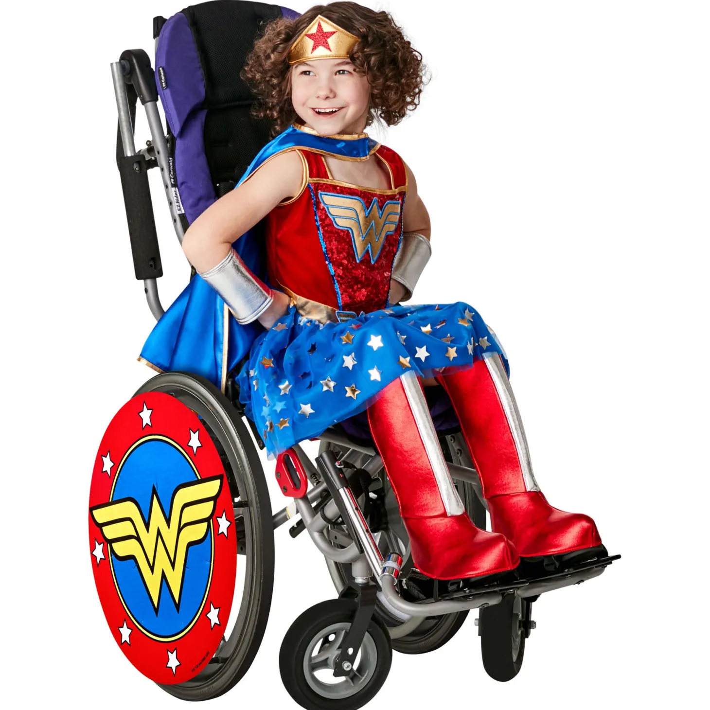 Wonder Woman Superhero Wheelchair Wheel Covers