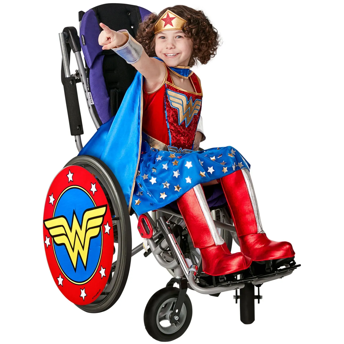 Wonder Woman Superhero Wheelchair Wheel Covers