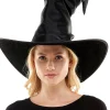 Wrinkly Faux Leather Posable Witch Hat