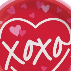 XOXO Paper Dessert Plates, 7in, 8ct - Cross My Heart