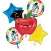 You Did It! Grad Foil Balloon Bouquet, 5pc